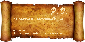 Pipernea Dezdemóna névjegykártya